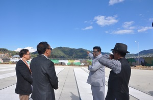 The Governor of Arunachal Pradesh Shri V. Shanmuganathan visited the Advance Landing Ground at Ziro, Lower Subansiri District on 2nd January 2017. 